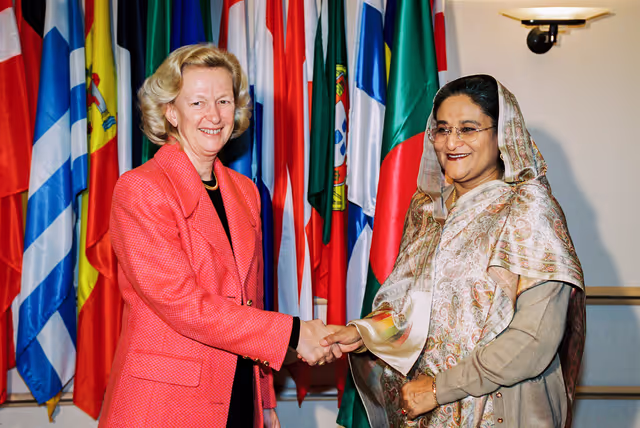Nicole FONTAINE EP President meets with Sheikh HASINA, Prime Minister of Bangladesh