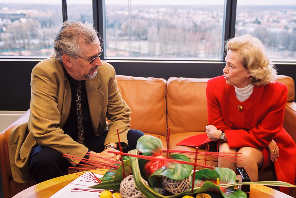 EP President Nicole FONTAINE meets with journalists