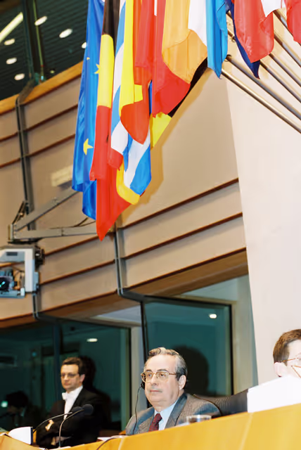 Alonso Jose PUERTA, EP Vice President during a session in Brussels in March 2000.