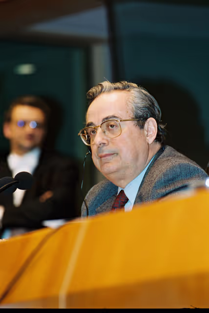 Alonso Jose PUERTA, EP Vice President during a session in Brussels in March 2000.