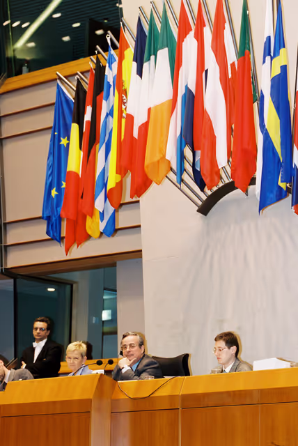 Alonso Jose PUERTA, EP Vice President during a session in Brussels in March 2000.