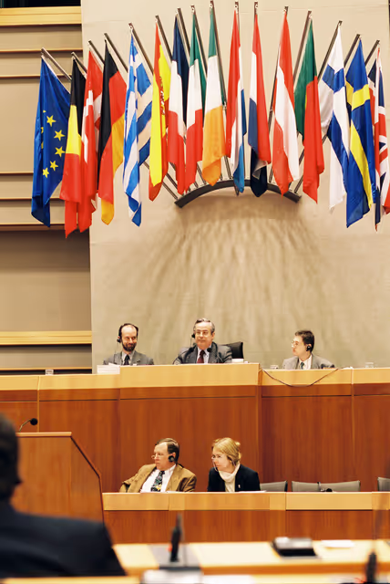 Alonso Jose PUERTA, EP Vice President during a session in Brussels in March 2000.