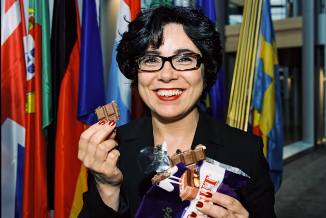 The MEP Barbara O'TOOLE in Strasbourg in March 2000.