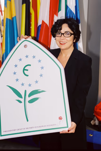 The MEP Barbara O'TOOLE in Strasbourg in March 2000.
