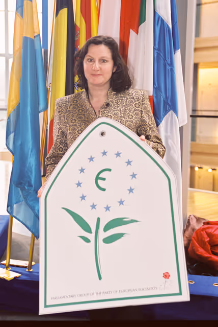The MEP Arlene McCARTHY in Strasbourg in March 2000.