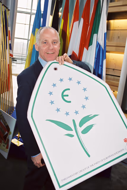 The MEP Michael CASHMAN in Strasbourg in March 2000.