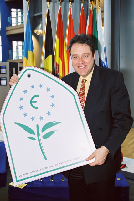 The MEP Richard HOWITT in Strasbourg in March 2000.