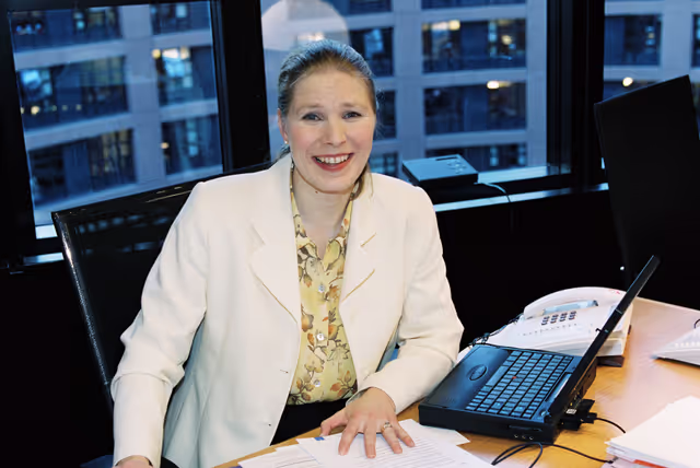 Suriet 9: The MEP Marjo MATIKAINEN-KALLSTROM in Strasbourg in March 2000.