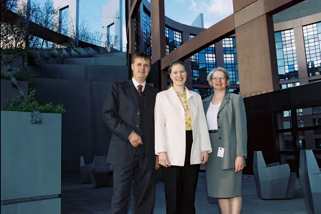 Suriet 13: The MEP Marjo MATIKAINEN-KALLSTROM in Strasbourg in March 2000.