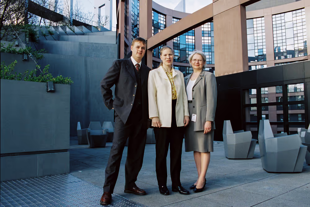 The MEP Marjo MATIKAINEN-KALLSTROM in Strasbourg in March 2000.