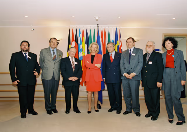 Fotagrafa 1: Nicole FONTAINE EP President meets with Jean Pierre RAFFARIN