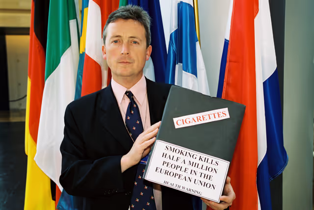 Nuotrauka 5: MEPs Demonstration concerning report on the Manufacture, presentation and sale of tobacco products