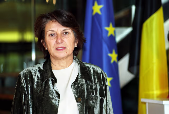 Photo 41: Portrait of MEP Dominique VLASTO in Strasbourg
