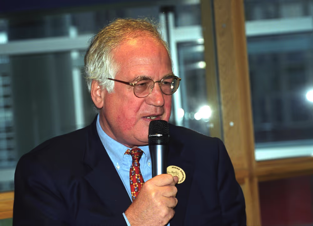 MEP Karl von WOGAU delivers a speech in Brussels