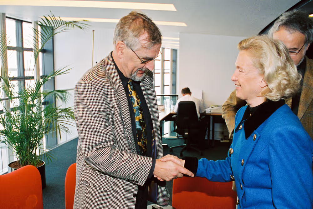 Interview with EP President in her office in Strasboiurg