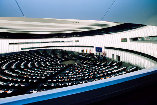 Fotó 9: Illustration inside the hemicycle in Strasbourg
