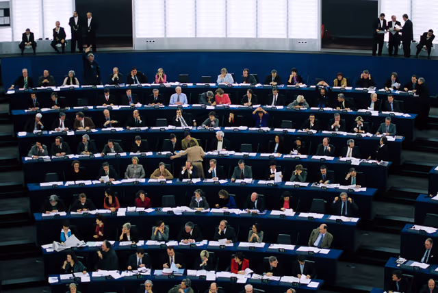 Fotó 6: Illustration inside the hemicycle in Strasbourg