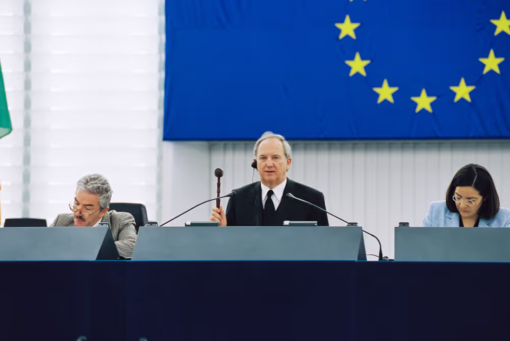 EP Vice-President Ingo FRIEDRICH presides over a plenary session in Strasbourg