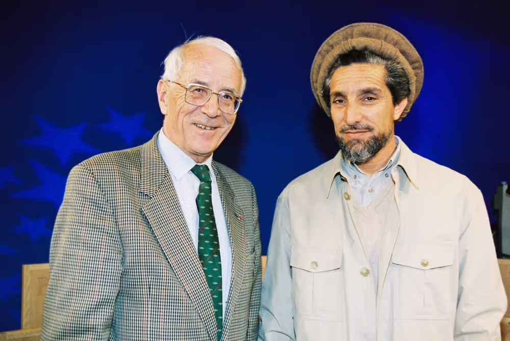 TV broadcast recording with Ahmad Shah MASSOUD in Strasbourg