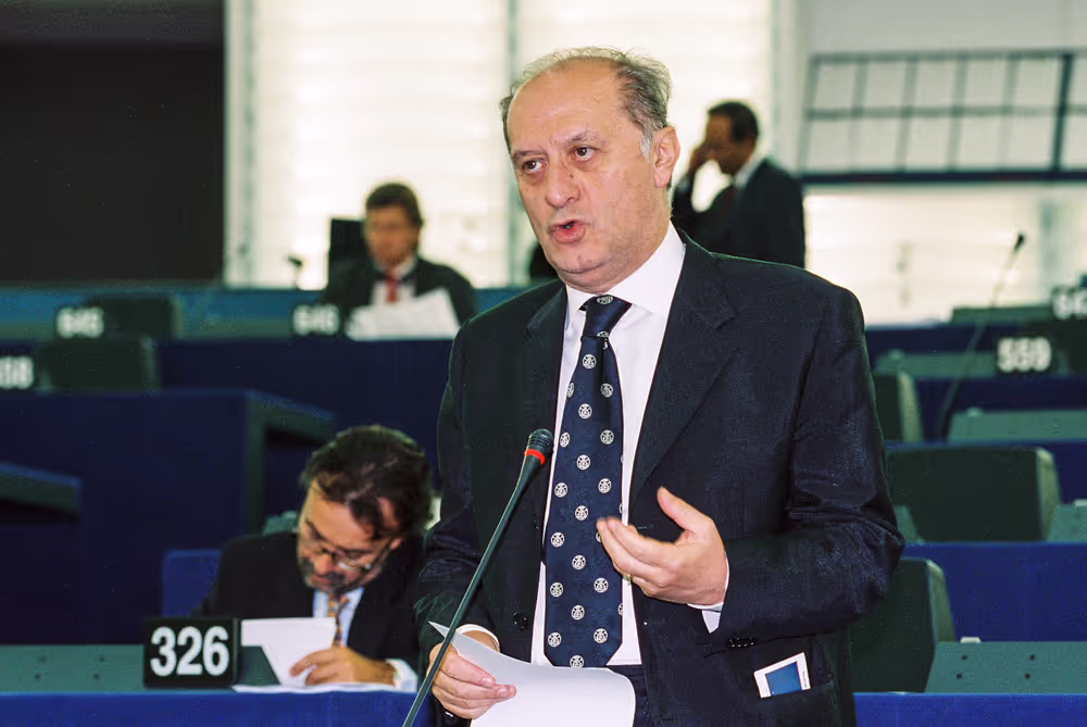 Portrait of MEP during the plenary session