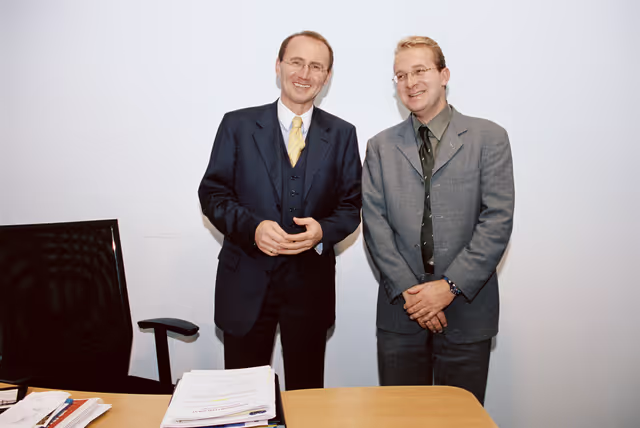 Nuotrauka 1: MEP Othmar KARAS meets with Erich SCHWARZLER