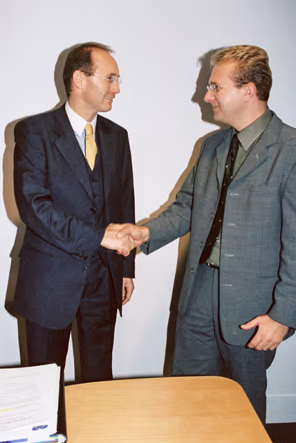 Nuotrauka 2: MEP Othmar KARAS meets with Erich SCHWARZLER