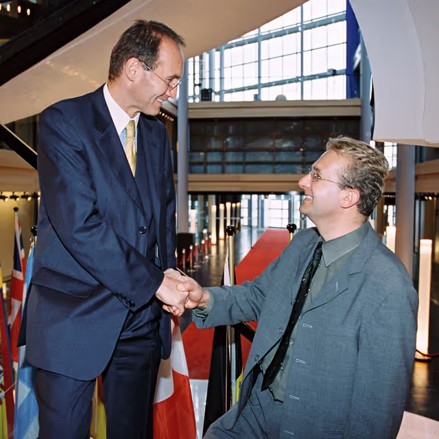 Nuotrauka 4: MEP Othmar KARAS meets with Erich SCHWARZLER