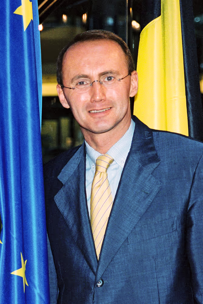 Portrait of Mep with a visitor