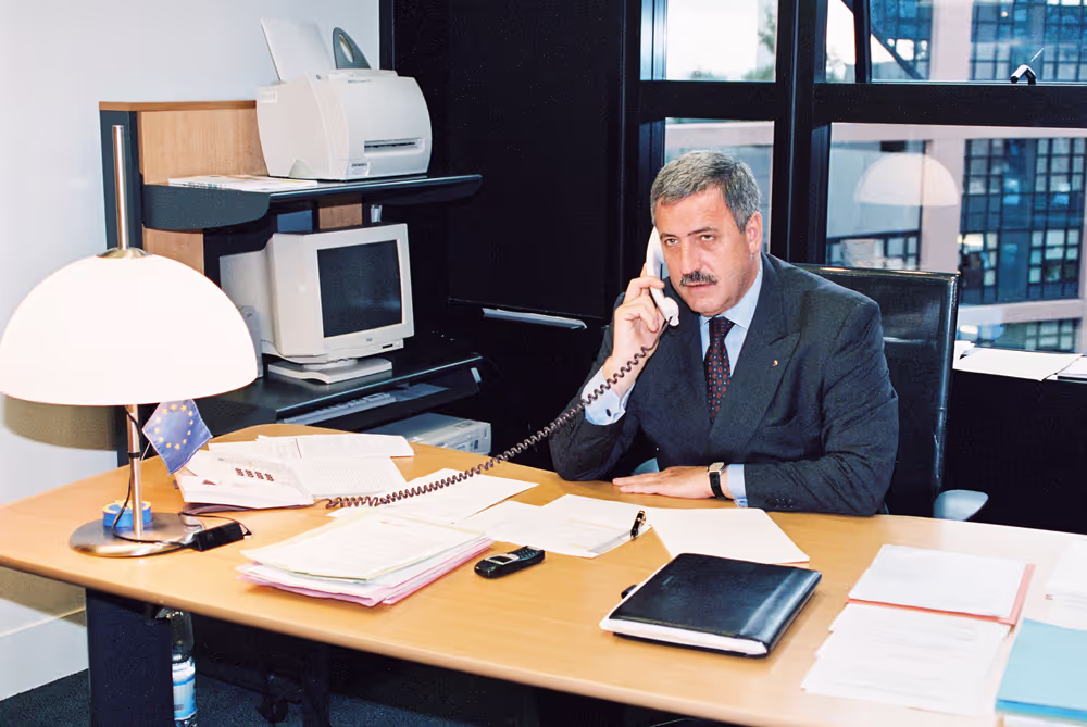 Mep Guido PODESTA in his office