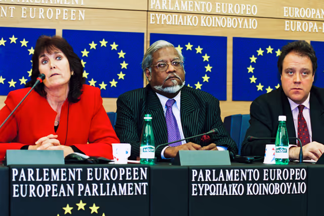 Снимка 6: Press conference by British MEPs with guests