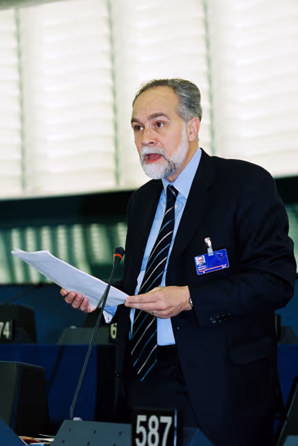 MEP Dominique F.C. SOUCHET takes part in a plenary session in Strasbourg