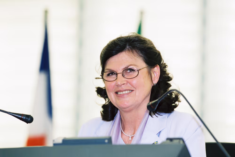 EP Vice-President Charlotte CEDERSCHIOLD presides over a plenary session in Strasbourg