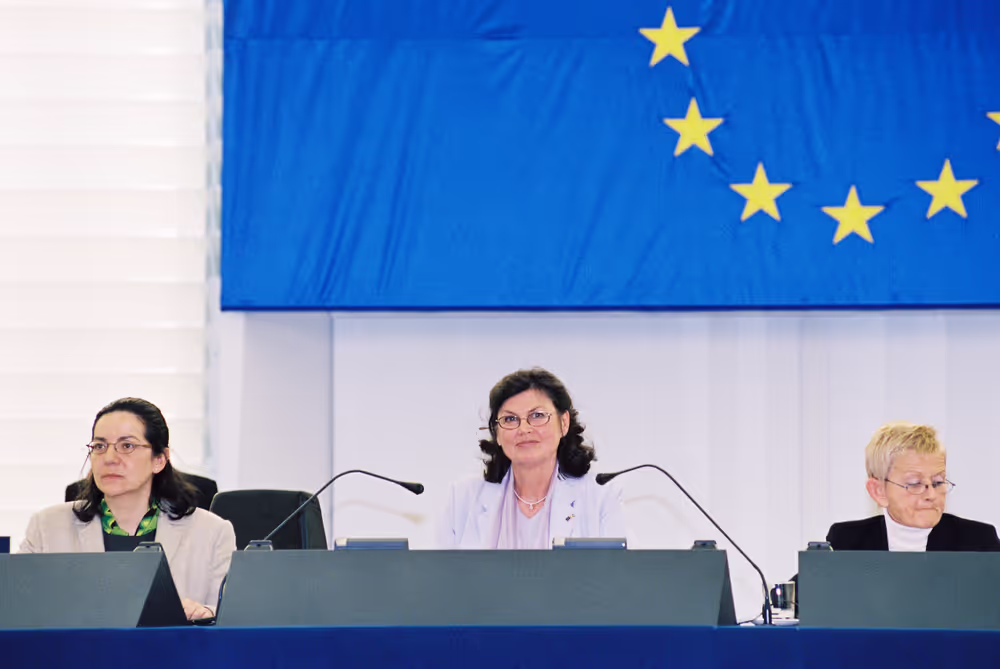 EP Vice-President Charlotte CEDERSCHIOLD presides over a plenary session in Strasbourg
