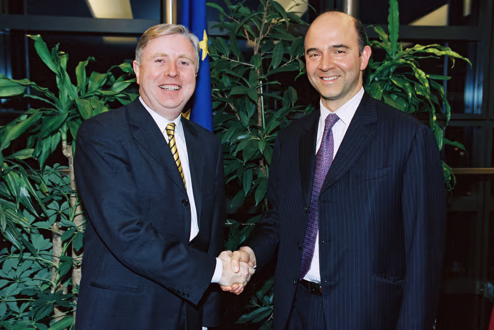 Pat COX - EP President meets with Pierre MOSCOVICI