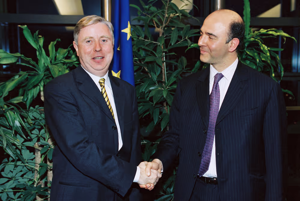 Pat COX - EP President meets with Pierre MOSCOVICI