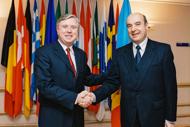 Fotografie 7: Pat COX EP President meets with Nicolae DUDAU