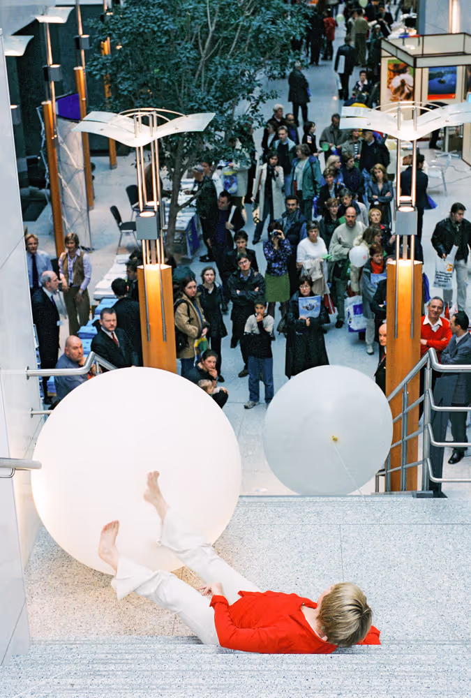 Open days at the European Parliament in Brussels on May 2002.