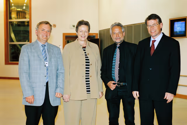 Fotografia 4: German MEPs with a guest in Brussels
