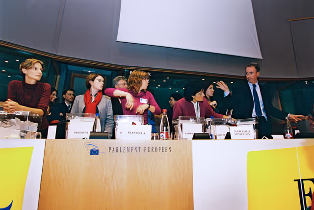 Foto 7: Meeting of the Youth European Convention in Brussels - Election of the President and questors