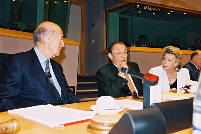 Foto 21: Meeting of the Youth European Convention with the President of the European Convention in Brussels