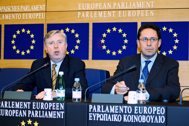 Fotagrafa 10: Press Conference of Pat COX EP President at the European Parliament in Strasbourg