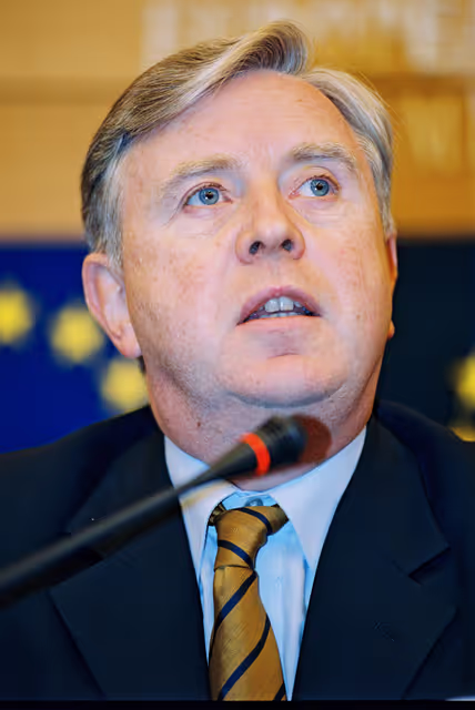 Fotagrafa 9: Press Conference of Pat COX EP President at the European Parliament in Strasbourg