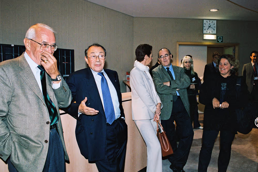 Video projection with Michel ROCARD