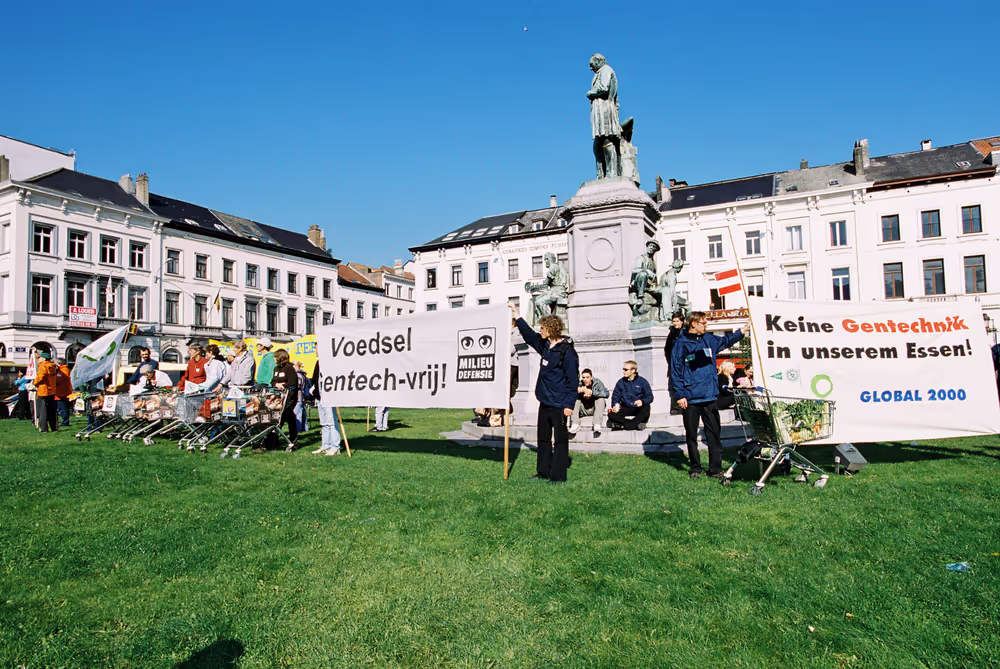 Demonstration against the use of GMO's in food