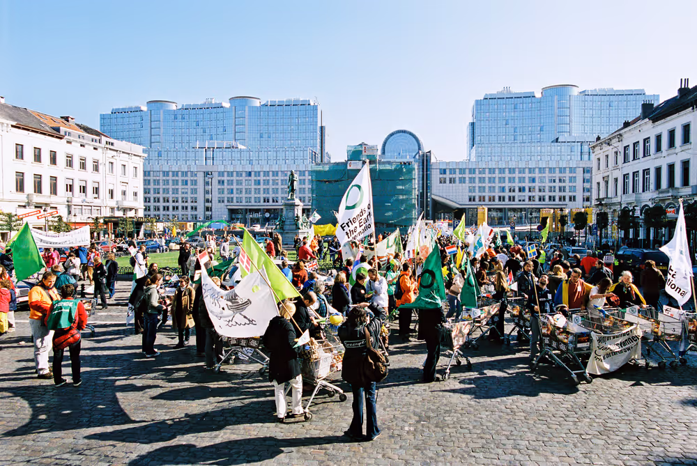 Demonstration against the use of GMO's in food