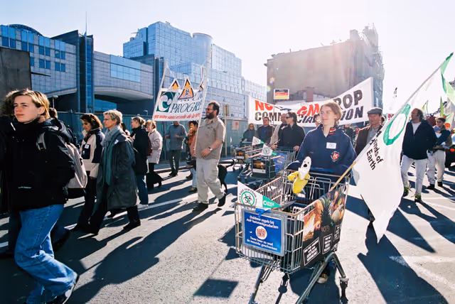 Fotografija 1: Demonstration against the use of GMO's in food
