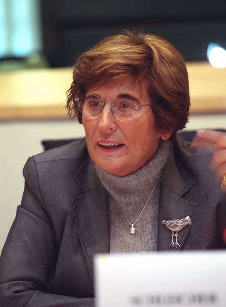 MEP Ursula SCHLEICHER attends a meeting in Brussels