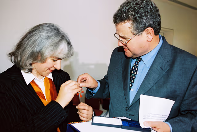 Fotografija 4: German MEPs are awarded the German 'Verdienstkreuz' (Merit Cross of the Federal Republic of Germany)