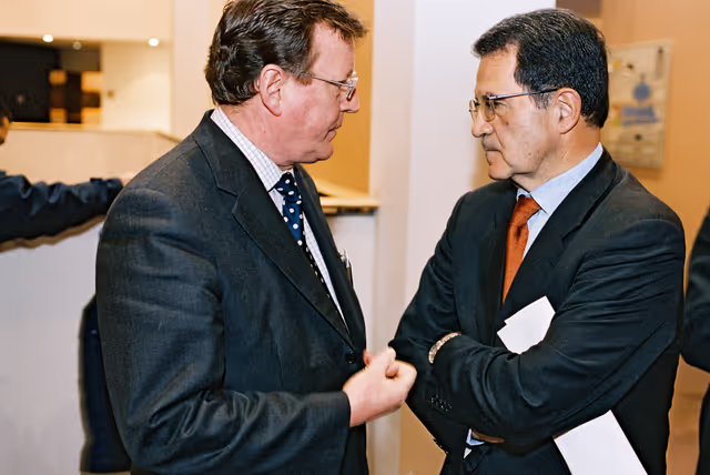 Fotó 2: MEP David TRIMBLE and Romano PRODI EC President