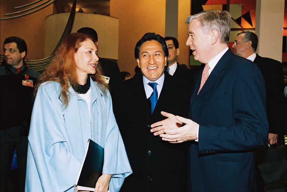 Pat COX EP President meets with Alejandro TOLEDO, President of Peru